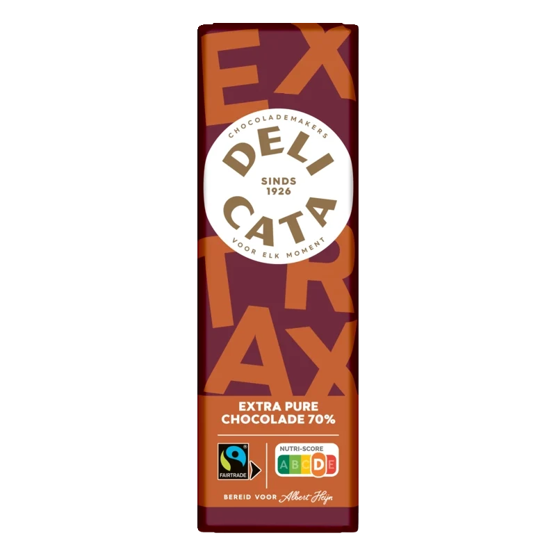 Delicata Reep extra pure chocolade 70%