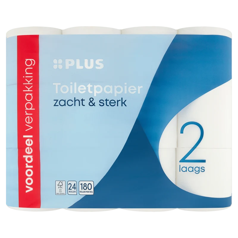 Toiletpapier 2-laags