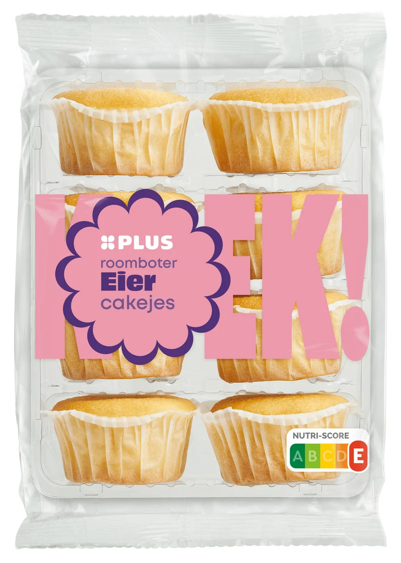 Roomboter eiercakejes