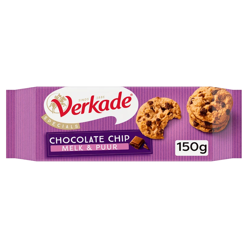 Verkade Chocolade chip melk & puur