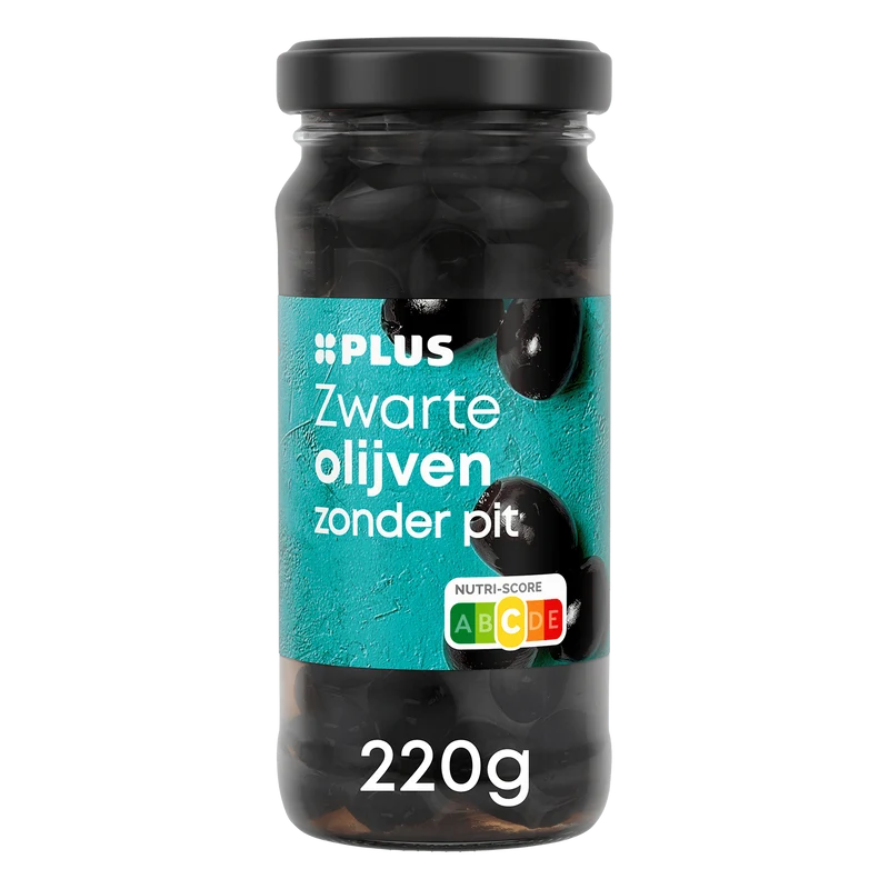Zwarte olijven zonder pit