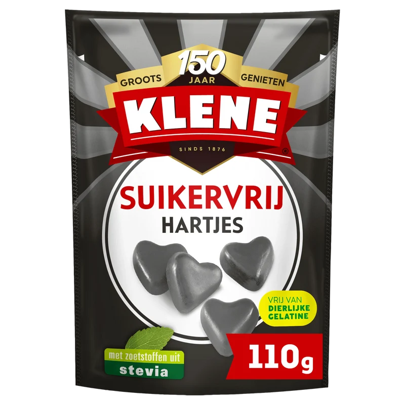 Klene Suikervrij zoethouten hartjes
