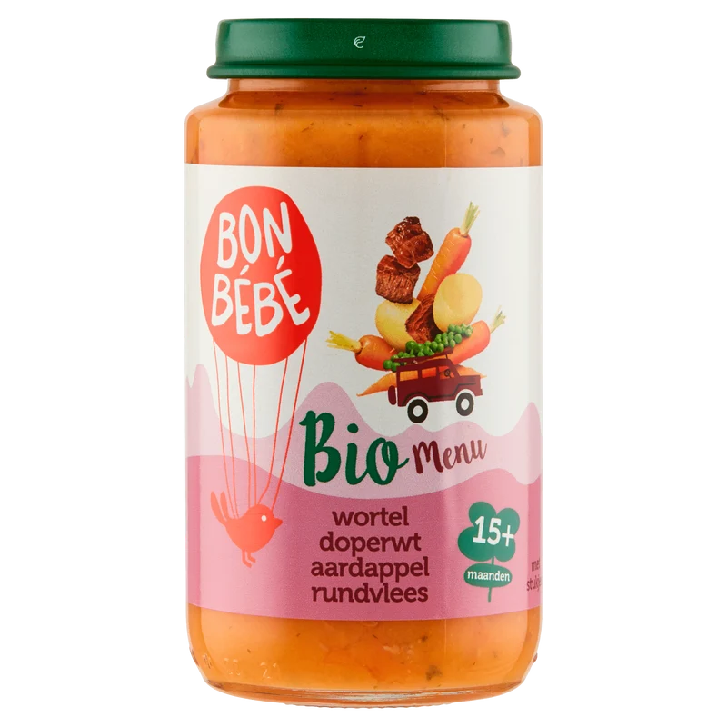 Bonbebe Bio M1516 wortel doperwt aardappel