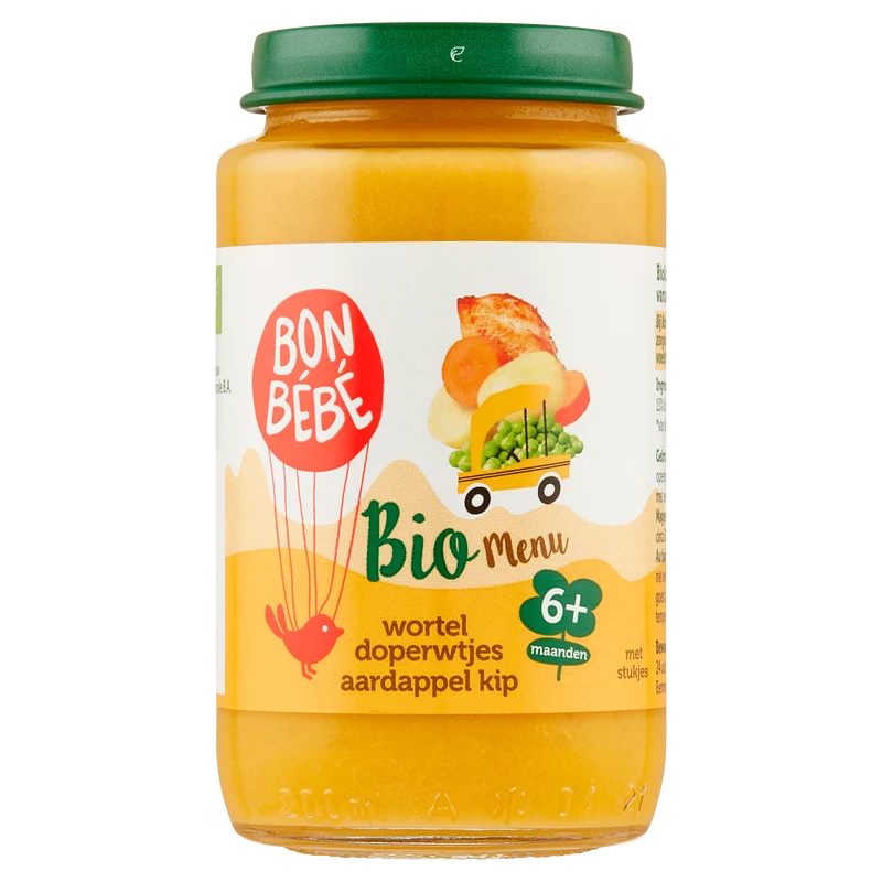 Bonbebe Bio M0616 wortel doperwtjes aardappel