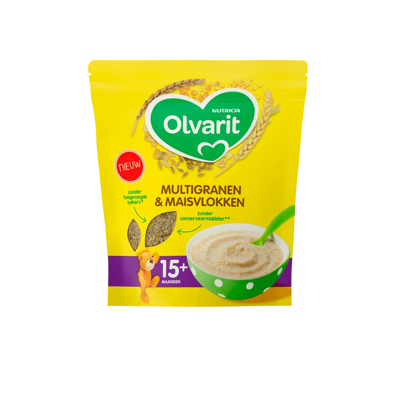 Olvarit 15+mnd Pap Multigranen & Maisvlokken