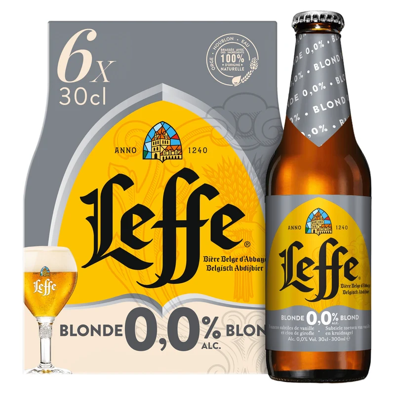 Leffe Blond Belgisch abdijbier 0.0%