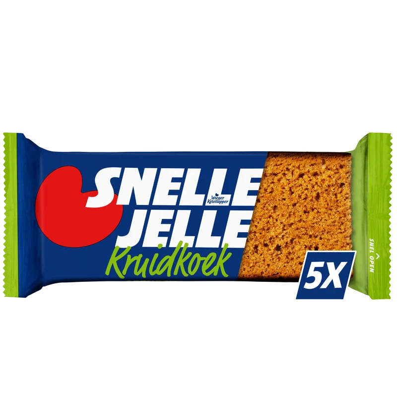 Snelle Jelle Krachtige kruidkoek naturel 5-pack
