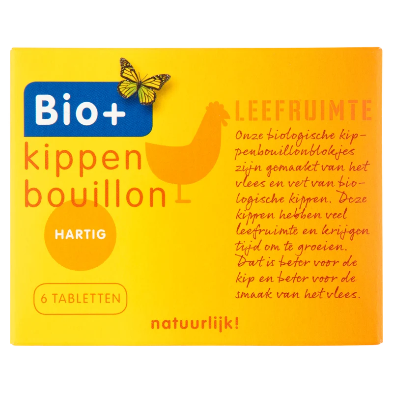 BIO+ Bouillon kip 6 blokjes