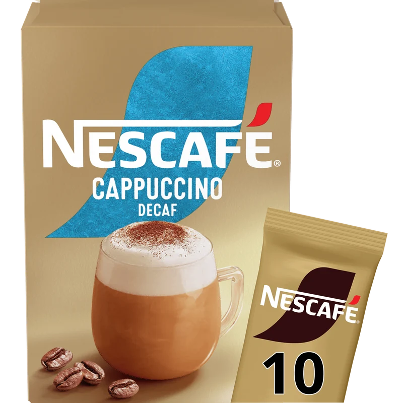 Nescafe Cappuccino gold decaf Oploskoffie