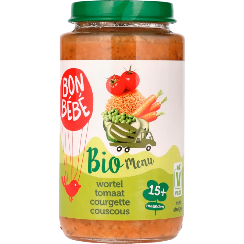 Bonbebe Bio 15+M1513 wortel tomaat courgette