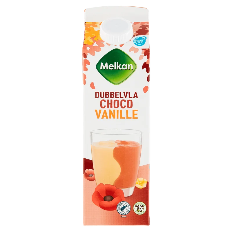 Melkan Dubbelvla vanille-chocolade