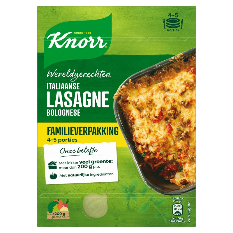 Knorr Wereldgerecht Lasagne Bolognese XXL