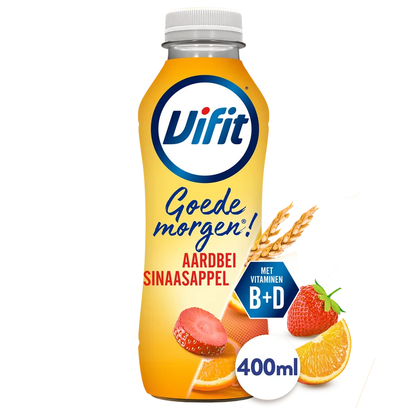 Vifit Goedemorgen drink aardbei sinaasappel