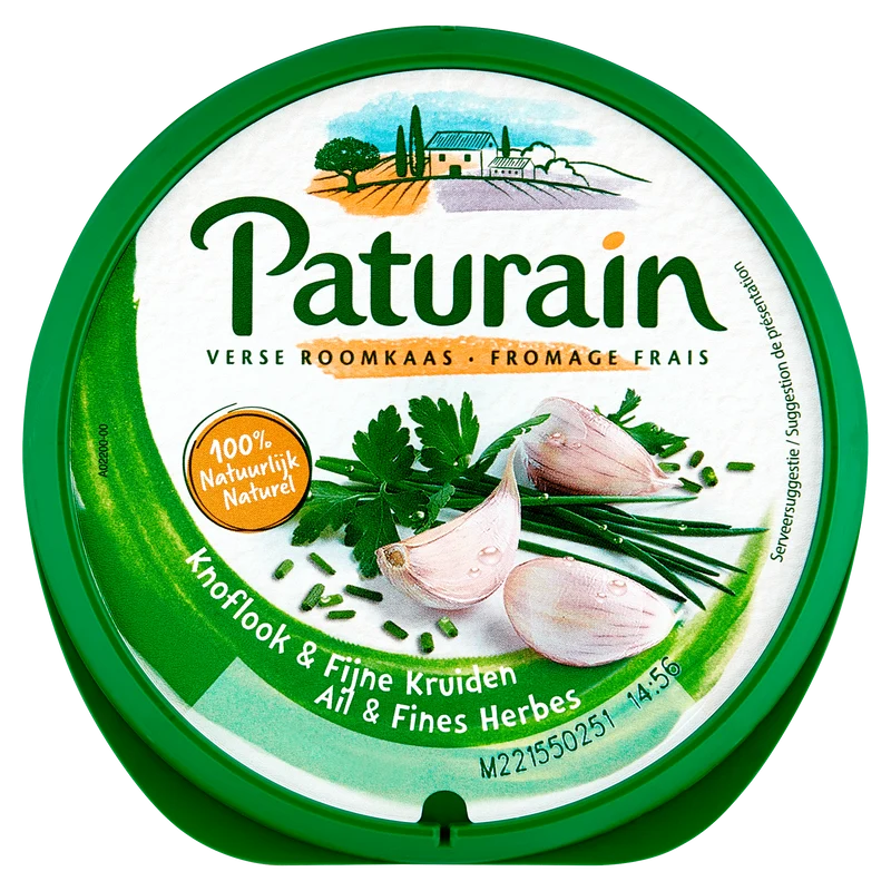 Paturain Roomkaas knoflook & fijne kruiden