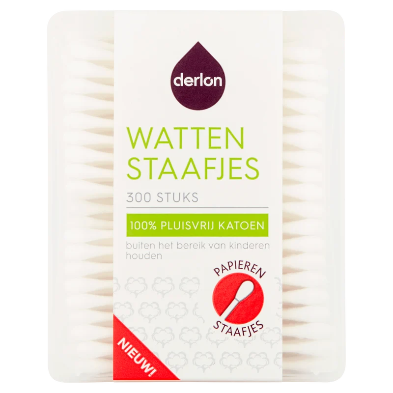 Derlon Papieren wattenstaafjes