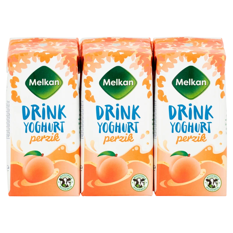 Melkan Drinkyoghurt perzik mini 6-pack