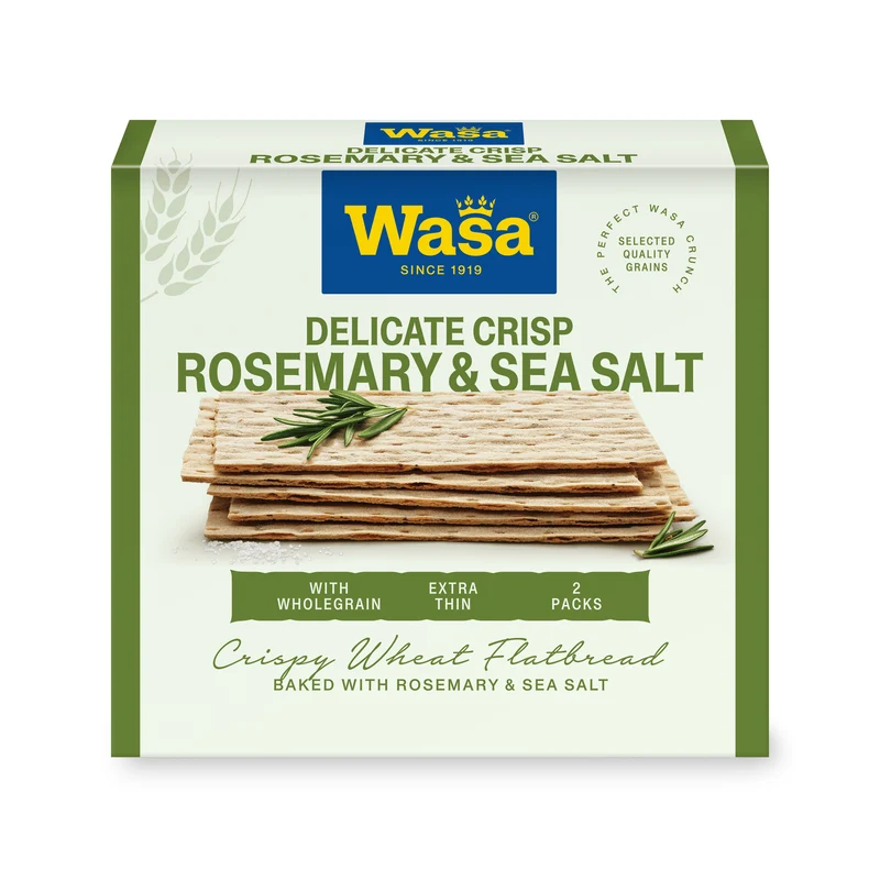 Wasa Delicate Crisp Rosemary & Sea Salt