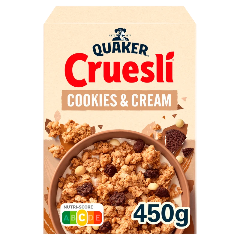 Quaker Cruesli cookies & cream