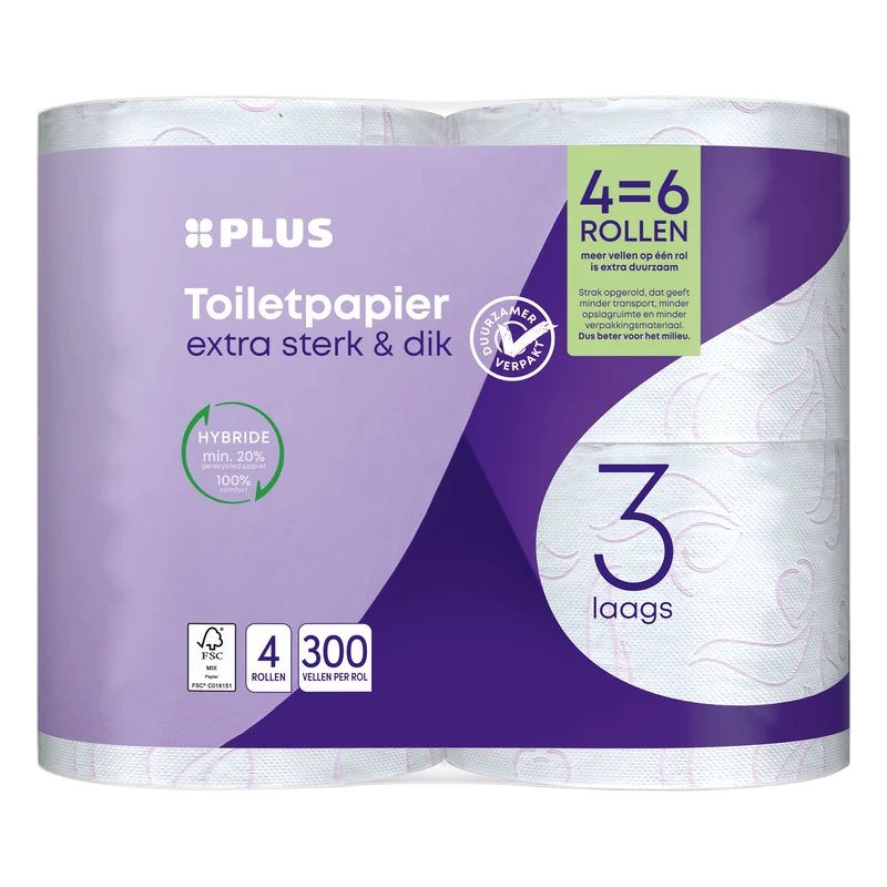 Toiletpapier 3-laags maxi