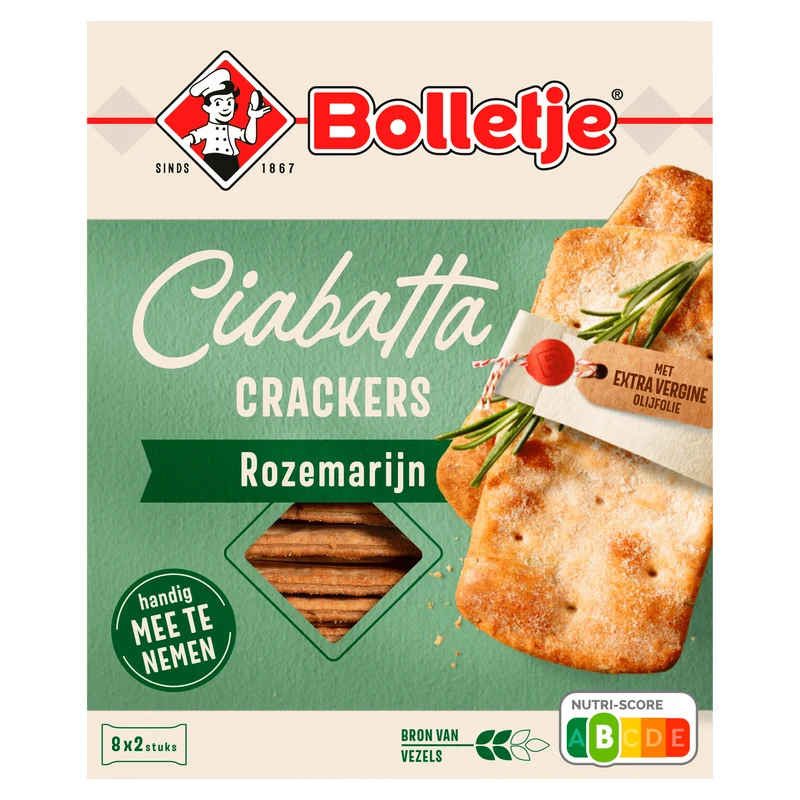 Bolletje Ciabatta Tussendoorcracker Rozemarijn