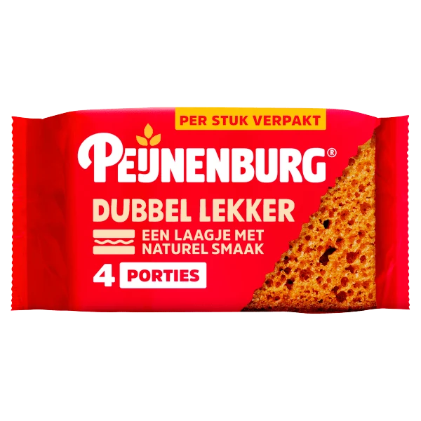 Peijnenburg Dubbel lekker naturel 4-pack