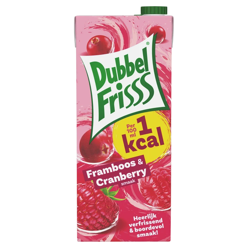 Dubbelfrisss 1kcal Framboos & cranberry