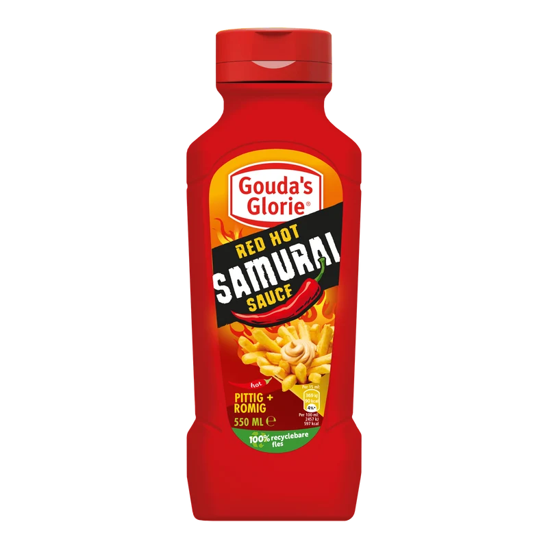 Gouda's Glorie Snacksaus Red hot samurai