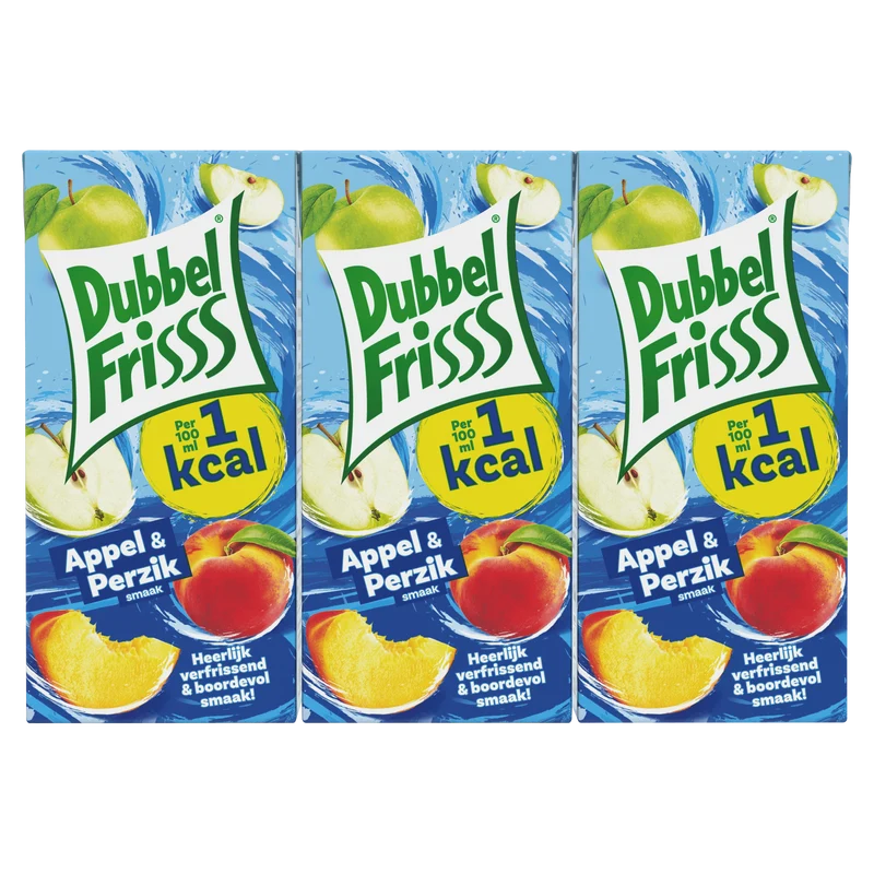 Dubbelfrisss 1kcal Appel & perzik