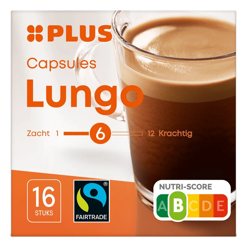 Koffiecapsules Lungo fairtrade