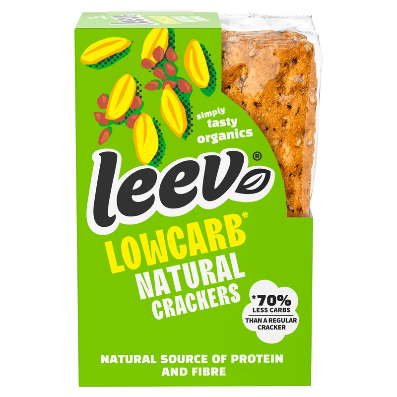 Leev Low-Carb Proteïne crackers naturel