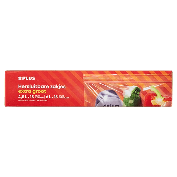 Hersluitbare zakjes extra groot