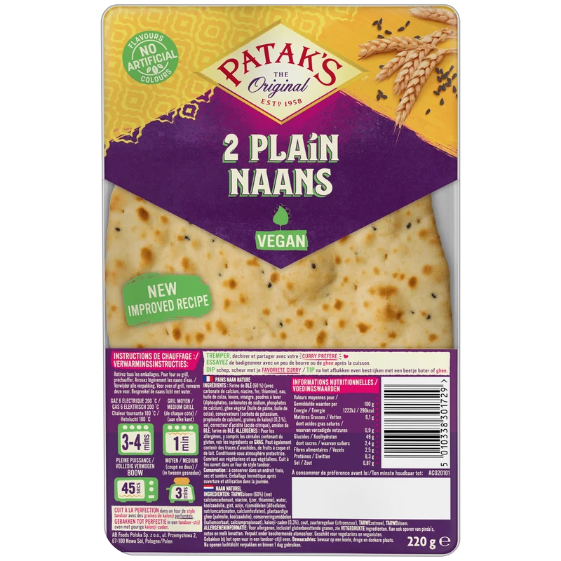 Patak's Naan Naturel