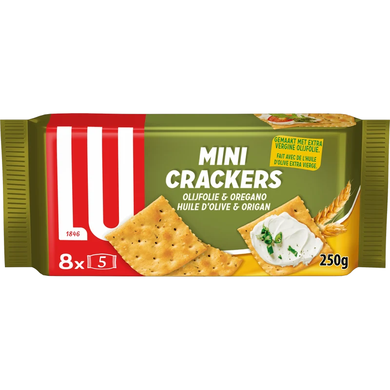 Lu Mini crackers olijf & oregano
