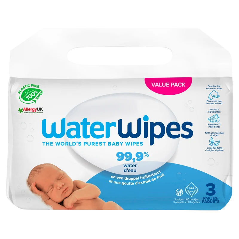 Waterwipes Babydoekjes 3x48 stuks