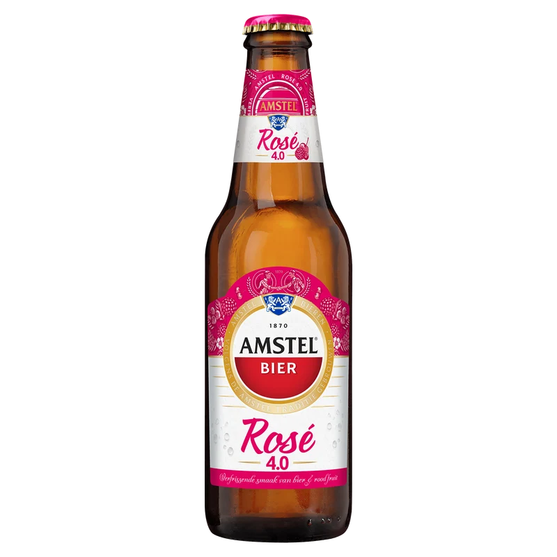 Amstel Rosé bier fles