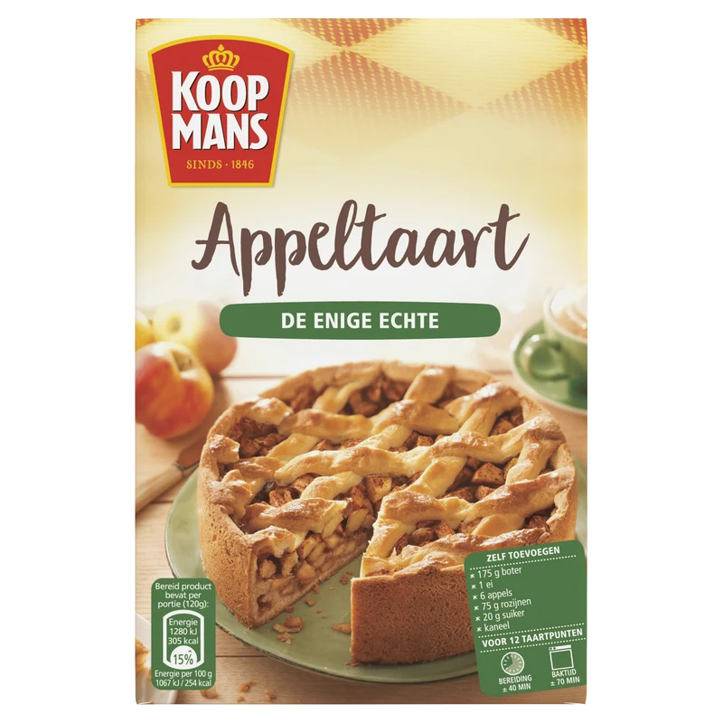 Koopmans Appeltaart bakmix