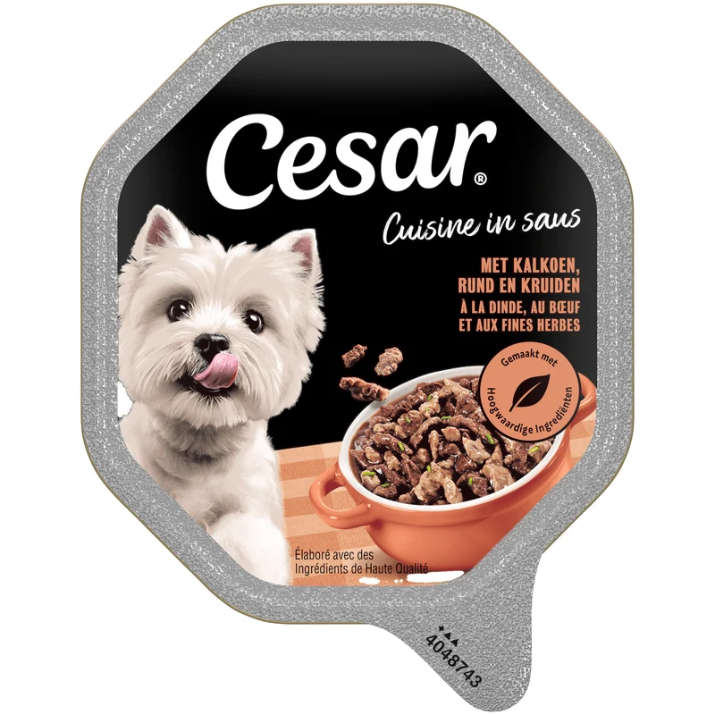 Cesar Cuisine Kalkoen & Rund Hondenvoer