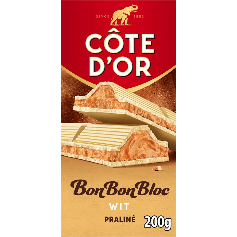 Côte d'Or BonBonBloc Praline wit