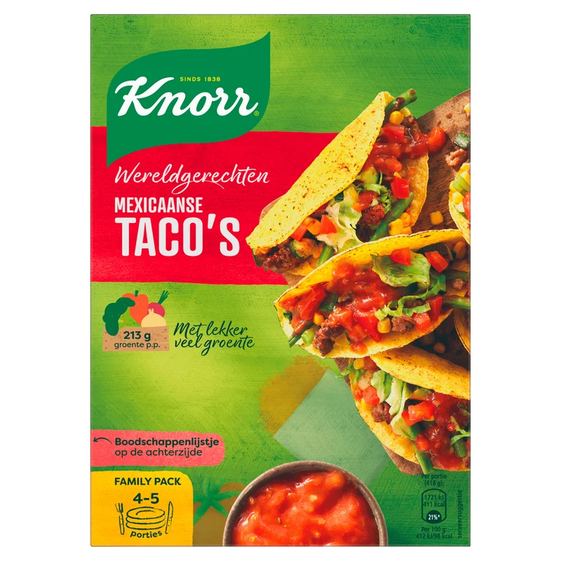 Knorr Wereldgerechten Mexicaanse Tacos XL