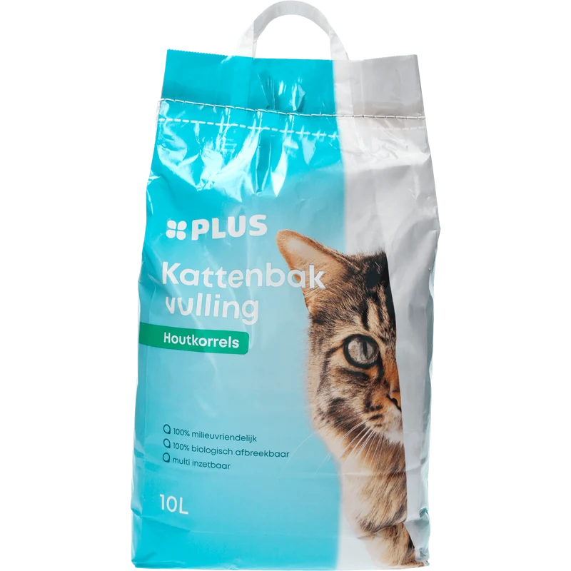 Kattenbakvulling houtkorrels 10 liter