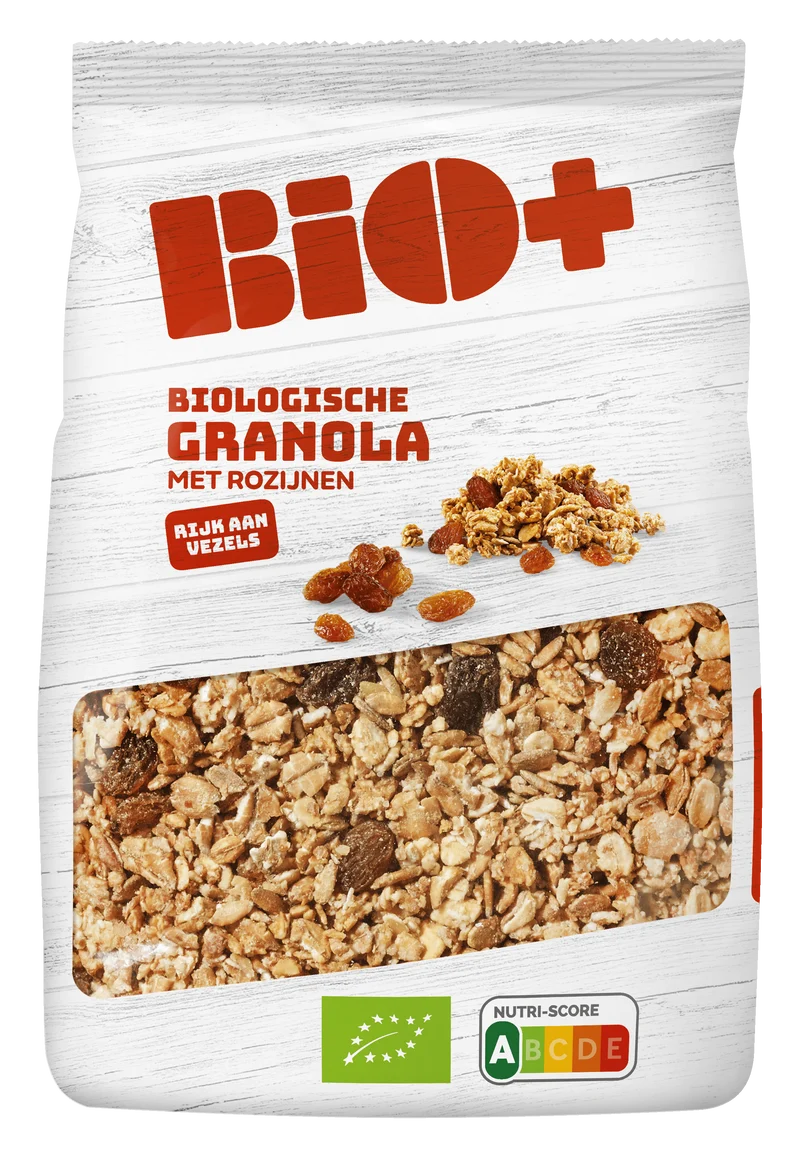 BIO+ Granola volkoren + rozijnen