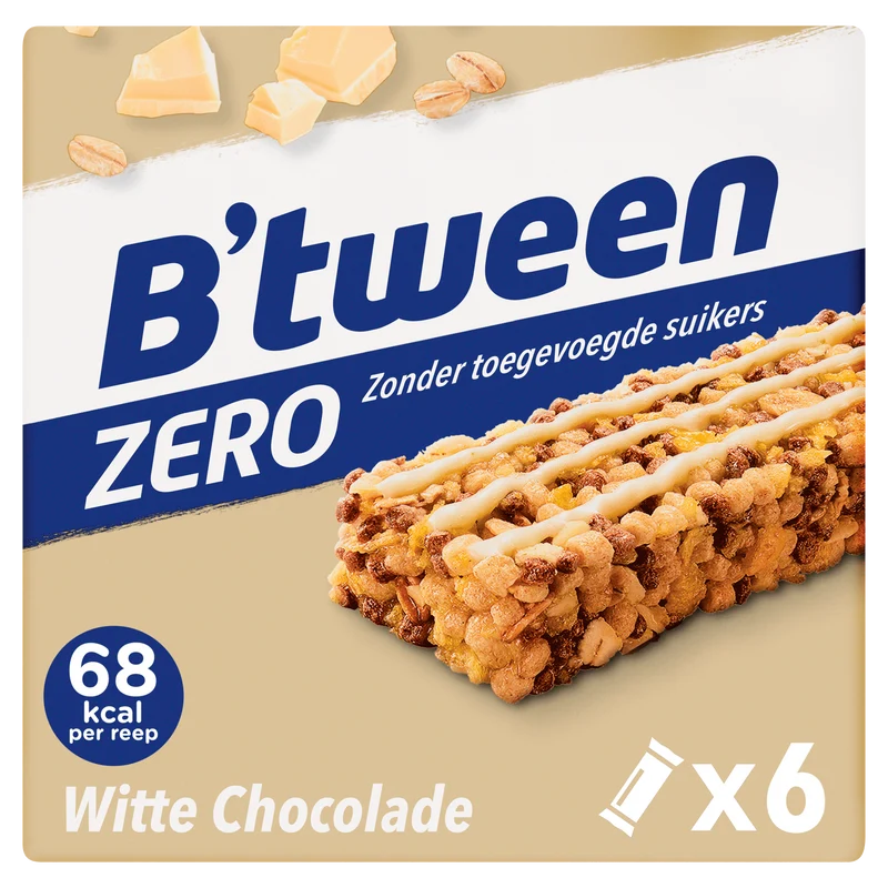 B'tween Mueslireep Zero Witte Chocolade