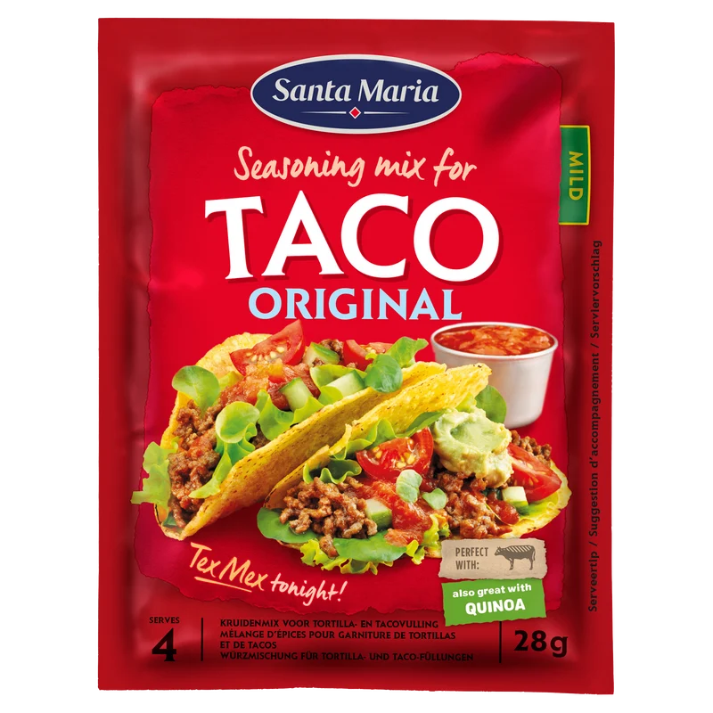 Santa Maria Taco kruidenmix zakje 28 gram