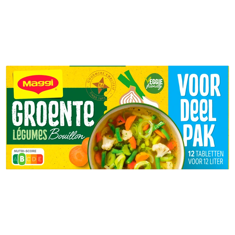 Maggi Bouillon groente veg 12 blokjes