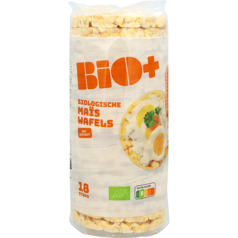 BIO+ Maiswafels met Zeezout