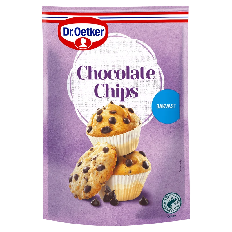 Dr. Oetker Chocolate chips taart versiering