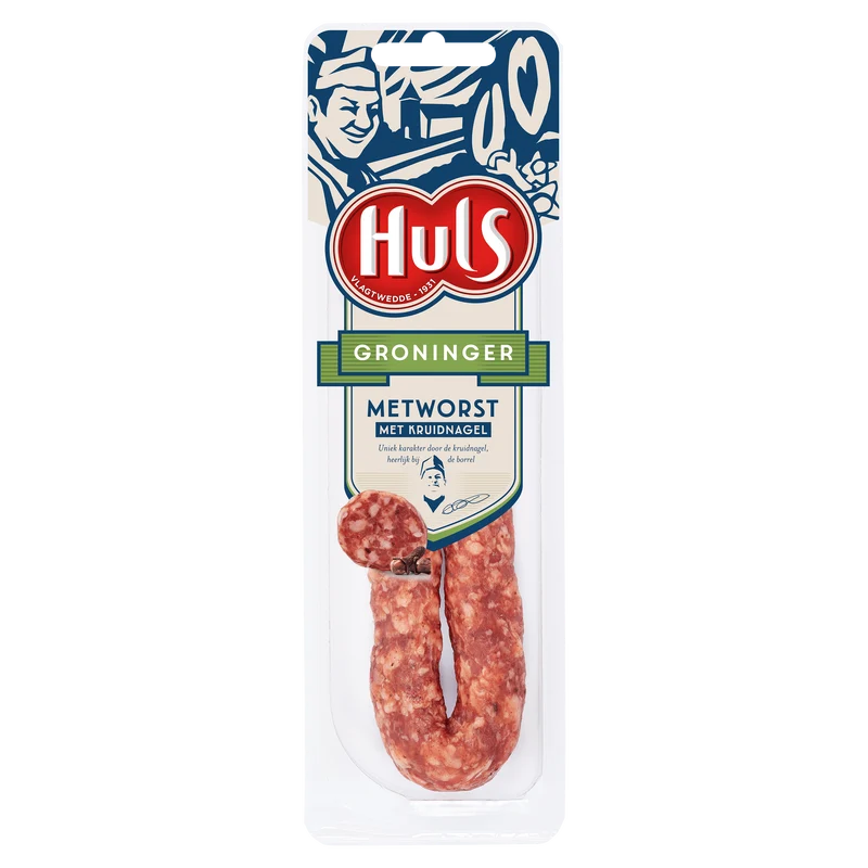 Huls Groninger metworst