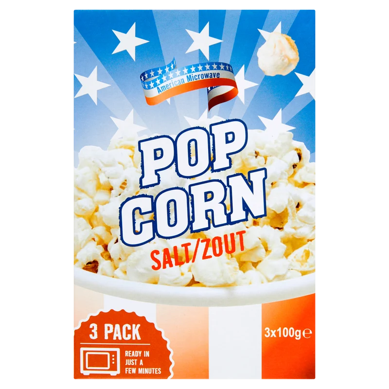American Popcorn mgnetron zout 3-pack