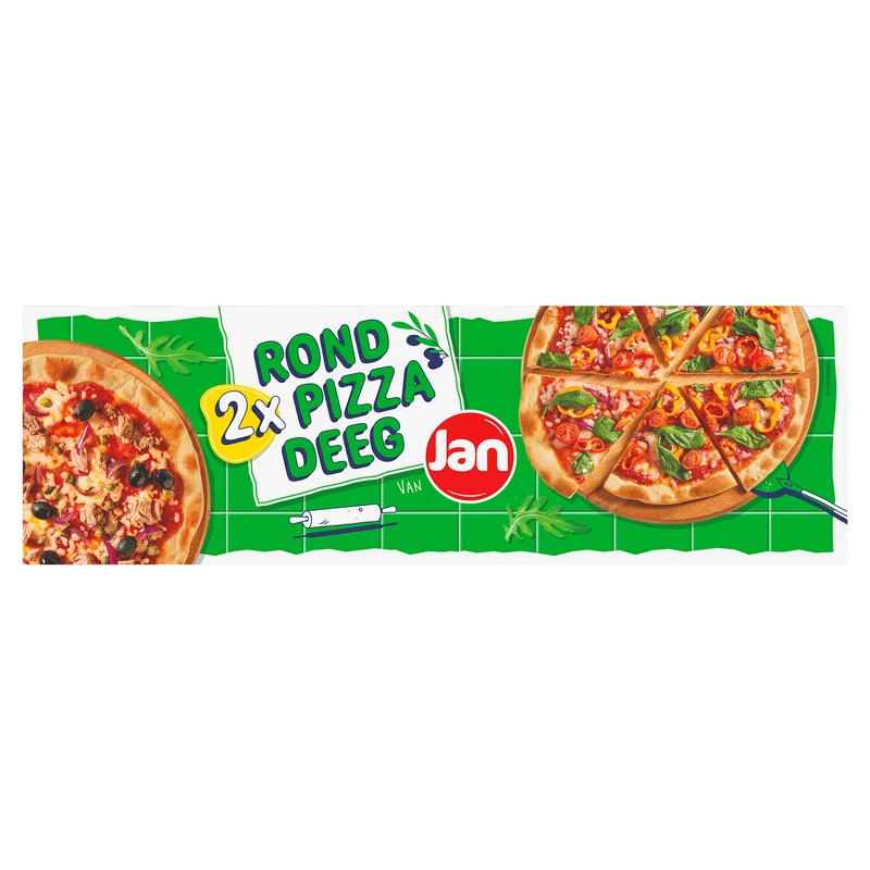 Jan Rond & dun pizzadeeg duoverpakking