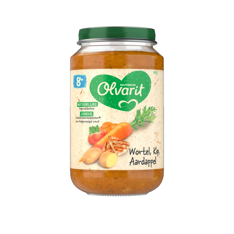 Olvarit 8+mnd Wortel Kip Aardappel
